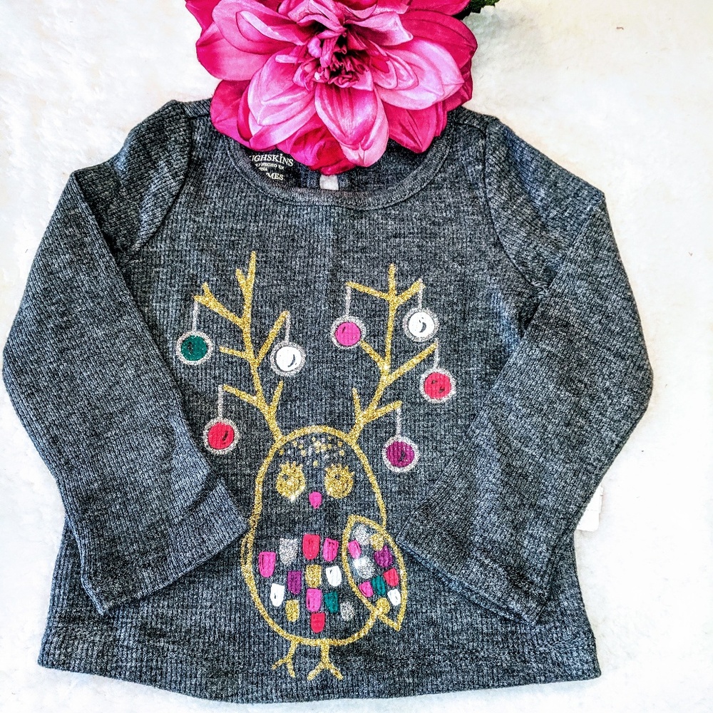 toughskins thermal long sleeve girls top shirt